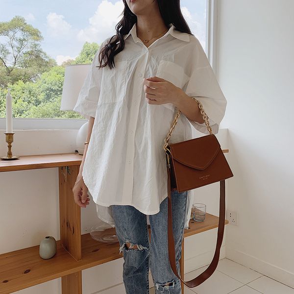 

jiulin summer trapezoidal women 2019 new acrylic chain small square bag ins texture joker shoulder messenger bag