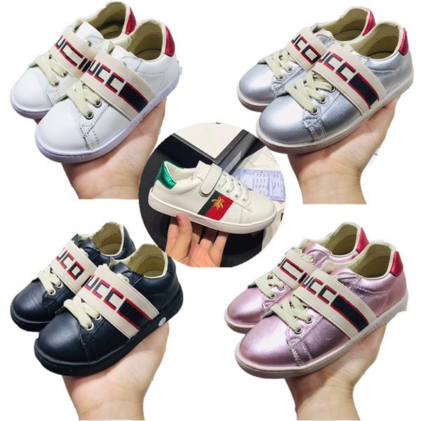 

little kids shoes ace leather sneaker low cut sneaker big boys girls leather childrens stripe ace trainer white toddler ace sneakers, Black