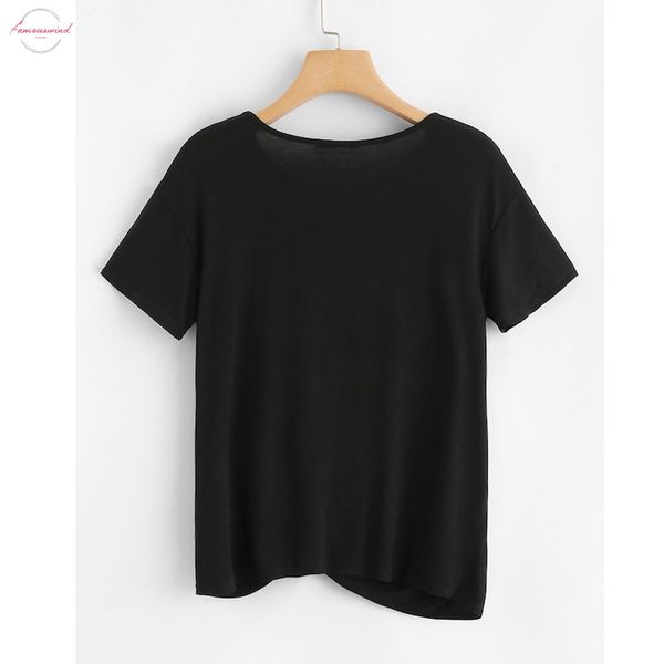 

20 fashion women short sleeve o neck polyester pearl embellished tee tie t shirt casual summer for fashion t shirt, White