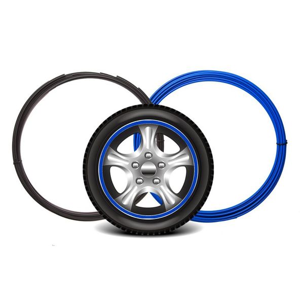 

8m wheel hub decorative protection ring wheel guards trim rubber seal protector guard strip hub rim edge ring sticker