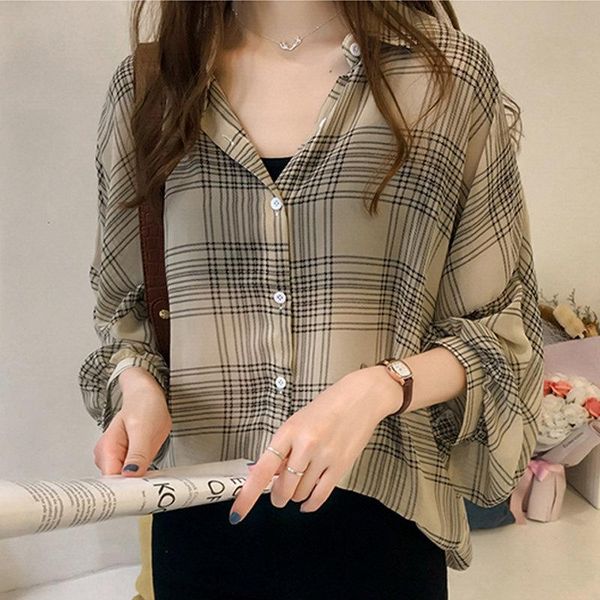 blusas a cuadros elegantes