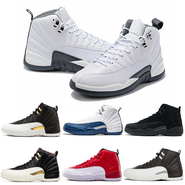 

12 12s Men Basketball Shoes FIBA Game Royal Taxi French Blue Michigan Dark Grey Playoffs DOERNBECHER Mens Trainers Sports Sneakers