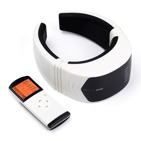 

electric pulse back and neck massager physiotherapeutic acupuncture magnetic therapy health care relaxation