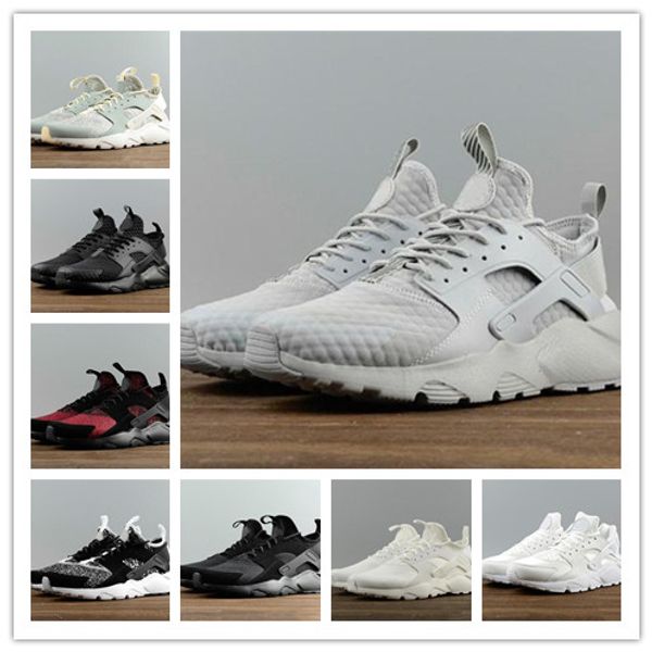 

2018 fashion air huarache ultra breathable running shoes for men outdoor airs huaraches shoes athletic sport shoes sneakers, White;red
