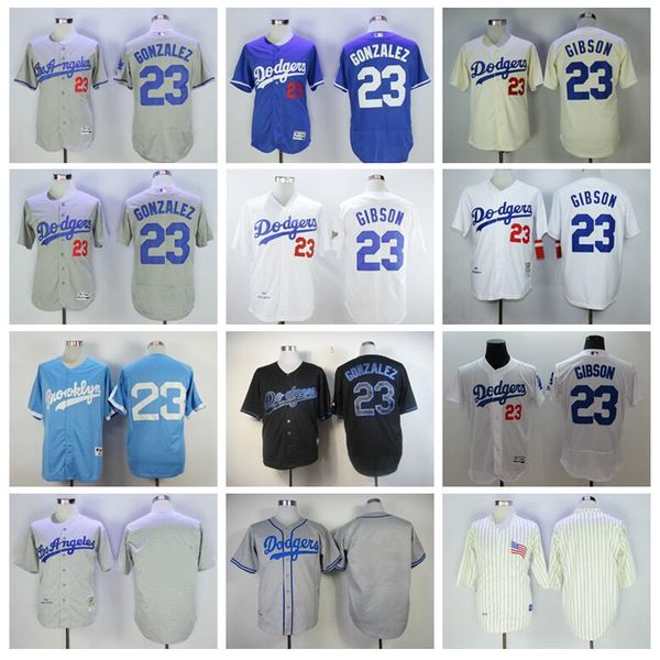 

мужчины бейсбол винтаж 23 victor gonzalez джерси 23 kirk gibson 1988 retire синий белый серый черный бежевый flexbase cool base все сшито, Blue;black