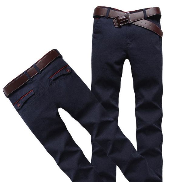 

pop2019 время отдыха самосовершенствование брюки мужские брюки мужской утолщение зимний тренд, Black