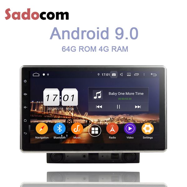 

10.1" 2 din ips android 9.0 4gb +64gb + 8 core car dvd player gps multimedia rds autoradio wifi bluetooth 4.2 4g for universal
