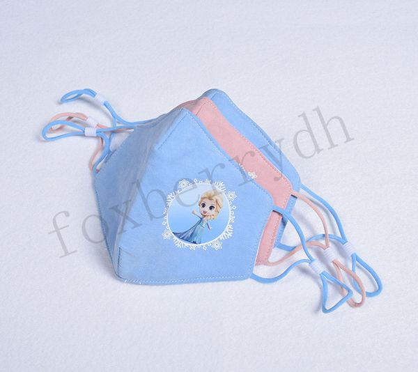 

3-14 years old Childrens PM2.5 Protective Mask Dustproof Anti-foam Washable Reusable Cartoon Printing Breathable Kids Cartoon Aisha Masks