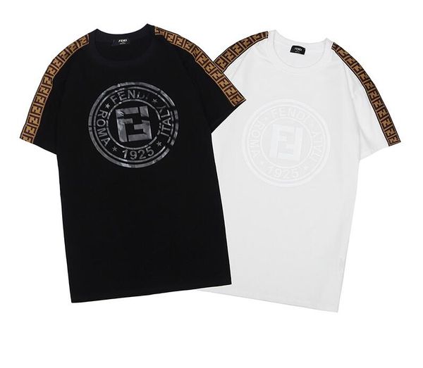 

wholesale 2020 summer men's and women's classic t-shirt short sleeves pure cotton trend style loose t-shirts ing, White