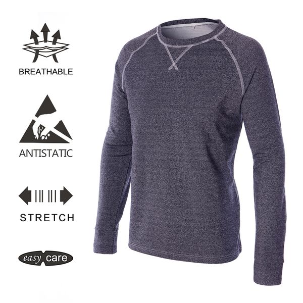 

eagegof men's keep warm golf polos tshirt long sleeve casual sportswear in spring autumn male dry fit soft golf clothing, Black;blue