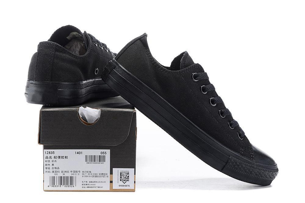 

2020 new low-& high-womens mens star canvas shoes 13 colors laced up casual shoes canvasconversesss 36-45 70f3#, Black