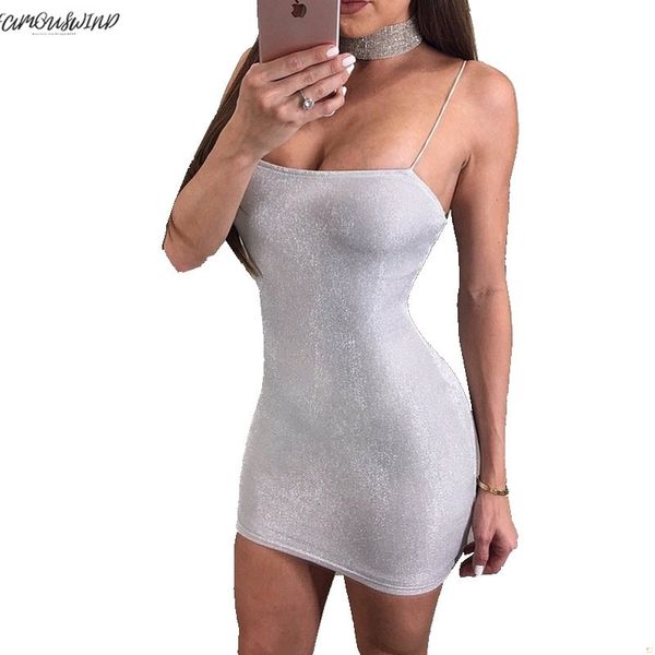 

arrive new women summer silver dress strappy slim sleeveless bandage bodycon party cocktail short mini dress, Black;gray