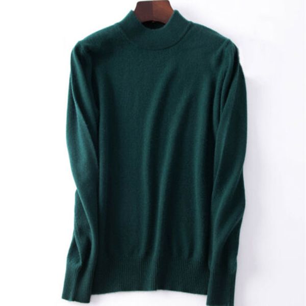 

women's knit winter warm slim cozy sweater knitted half-turtleneck jumper pullover long sleeve solid color soft sweater, White;black