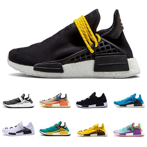 

nerd black pharrell williams human race nmd mens running shoes mens yellow core black colette women japan sports sneakers
