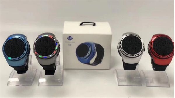 

U6 bluetooth port peaker outdoor wri tband peaker mp3 mu ic player fm radio tf card elfie hand call portable mart watch tyle dhl
