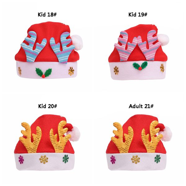 

glow рождество hat мультфильм рождество санта hat взрослых kid плюшевые рождество cap hat снеговик антлерс свет xmas шляпы xmas gift dbc vt1