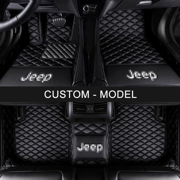 

custom made car floor mats for grand cherokee wrangler commander compass patriot non-slip carpets rugs liners