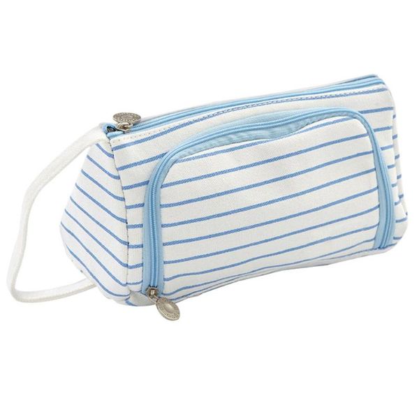 

new lovely student pen pencil case ruler holder canvas storage bag organizer