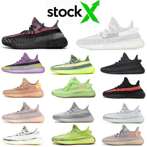 

дешевый новый yecheil ешая static светоотражающего synth antlia kanye west кроссовки gid glow клей бред zebra мужчины женщина дизайнер кросс