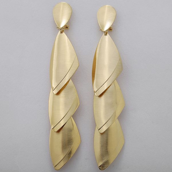

fashion jewelry 2019 long drop dangle earrings for women copper pure gold -color fashion brazilian for party wedding, Silver