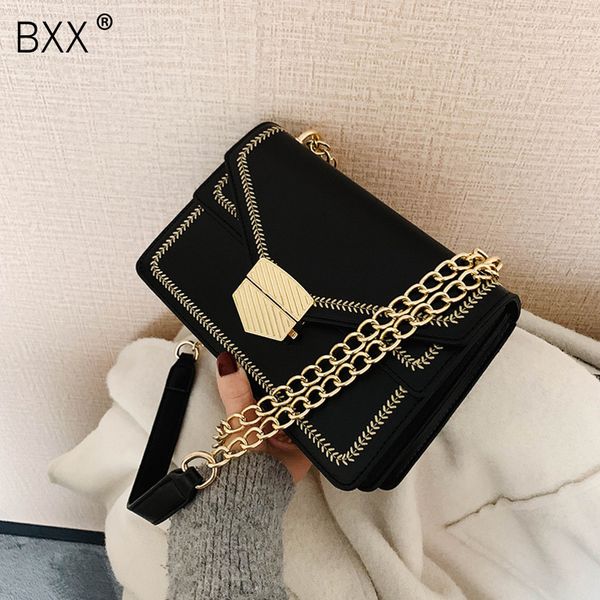 

bxx] small pu leather all-match crossbody bags for women 2020 spring simple chain messenger shoulder bag female handbags hk224