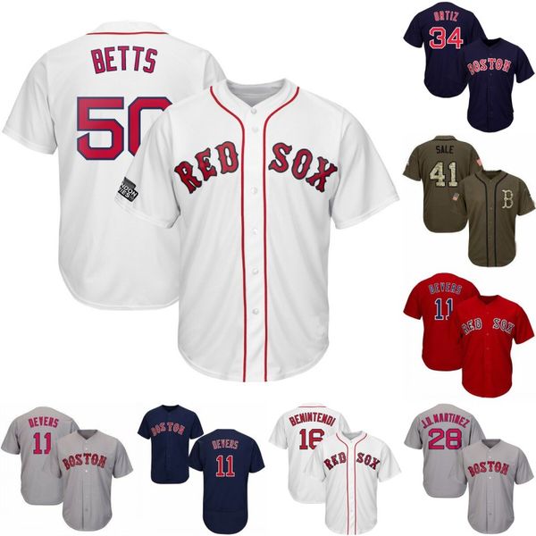 

2019 London Series Boston Jersey Xander Bogaerts Andrew Benintendi David Price Mookie Betts Jackie Bradley Jr. J.D. Martinez Red Sox Jerseys