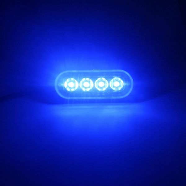 

12v - 24v 4 led light strobe warning light flashing lightbar truck car strobe warning