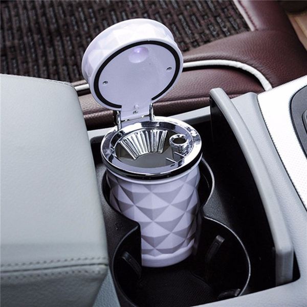 

car accessories portable led light car ashtray universal cigarette cylinder holder styling mini interior supplies