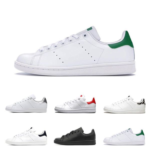 

smith men women flats sneakers green black white navy red green rainbow stan mens fashion leather shoes outdoor casual walking