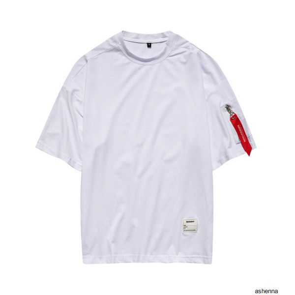 

mens t shirtmens designer trend summer short round neck pullover exquisite armband printing sleeve zipperxjb269ij, White;black
