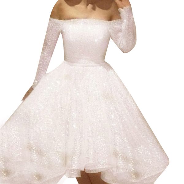 

2019 omen sequin formal evening party wedding prom gown tutu dress 26#, Black;gray