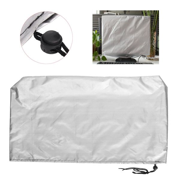 

computer monitor dust cover protector dust cover computer monitor silver polyester stretch protector for lcd screen monitor case