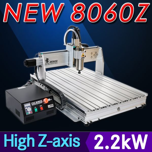 

usb 8060 cnc router ( 2200w spindle ) cnc engraver engraving machine / pcb milling machine / wood carving mach3