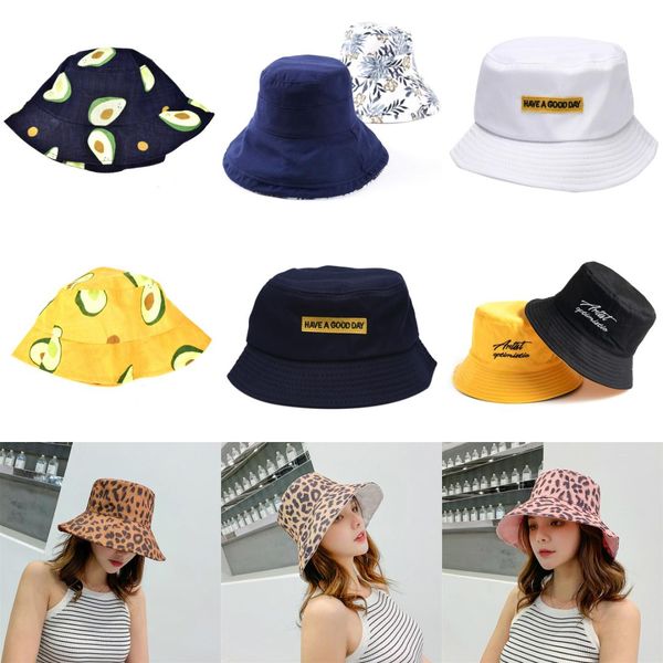 

women harajuku bucket hat fishing outdoor panama hip hop cap summer flat fisherman hats summer sunscreen caps, Blue;gray