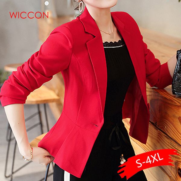 

new women blazer spring slim elegant one button short design clothes blazer suit female suit & women work wear, White;black