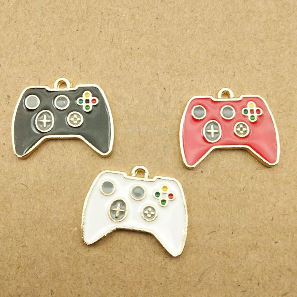 

10pcs 16x19mm enamel playing game machine charm for jewelry making fashion earring pendant bracelet necklace charm, Bronze;silver