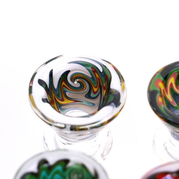 Realizzato in borosilicato di alta qualità NUOVI ARRIVI Ciotole per bong ciotola colorata 1418 pipa ad acqua in vetro molto spesso