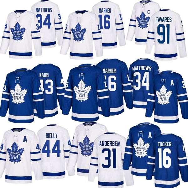 

toronto maple leafs hockey jerseys 91 john tavares 16 mitch marner 34 auston matthews 29 william nylander 44 morgan rielly hockey jersey, Black;red