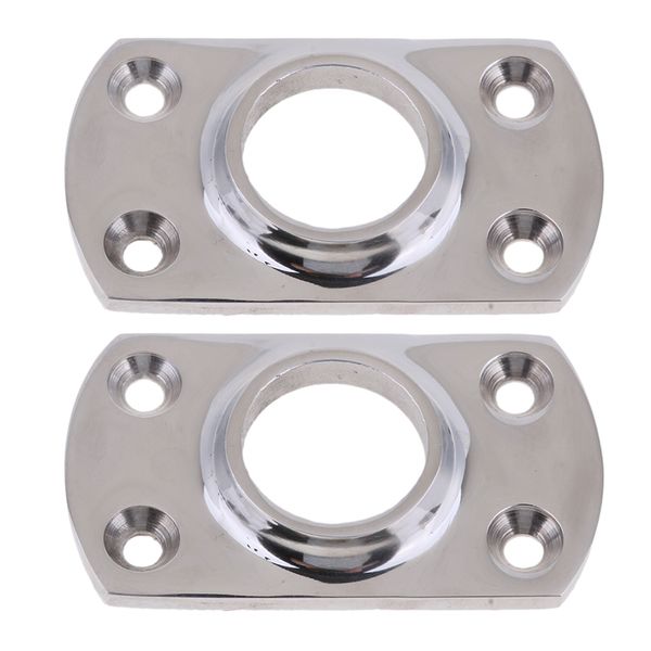 

2pcs/set 1 inch stainless steel boat marine hand rail fitting 90 degree base