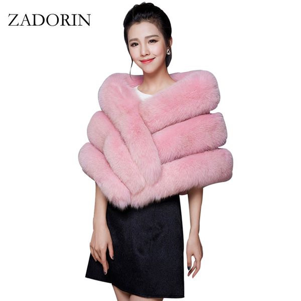 

women's fur & faux luxury women coat female cloak poncho cape bridal wedding shawl bandanas shawls and scarves, Black