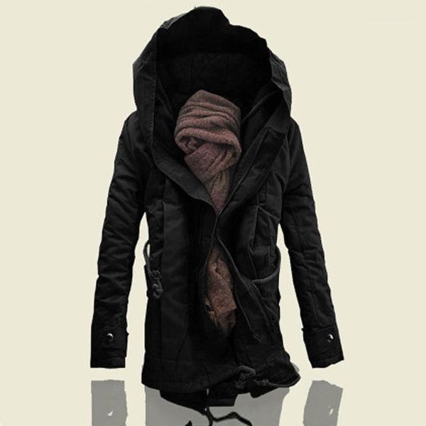 

jackets fashion loose thick pockets mens zipper hooded jackets casual plus size males clothing panelled mens designer, Black;brown
