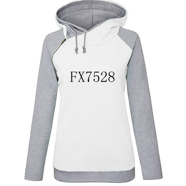 

letters print zipper decoration long sleeve cotton hoodies kawaii for women youth female pockets corduroy and sweatshirts, Black
