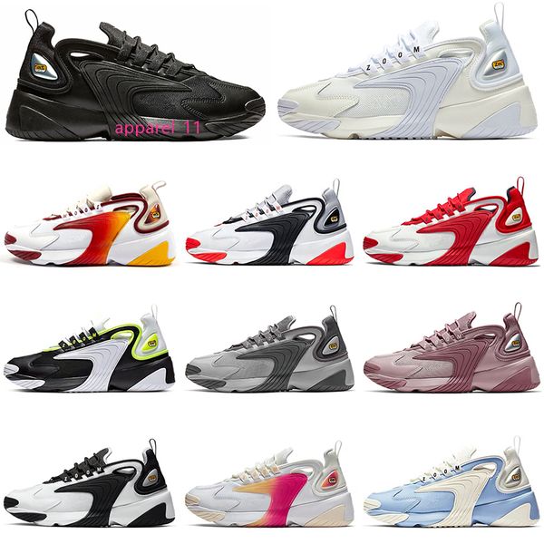 

fashion tekno zoom 2k running shoes designer luxury men women 2000 black white orange navy flat casual sports sneakers mens trainers runner