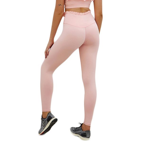 

leggings for women pure color seamless hip tightening sports running pants leggings fitness feminina 2019 autumn new, Black