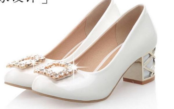 

2019 women's shoes in spring and autumn with new style high heel coarse heel round head bowknot@3022, Black