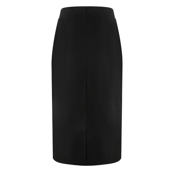 

hxroolrp 2019 new style women's professional hind skirts wear to work bodycon dress skirits autumn winter f1, White;black