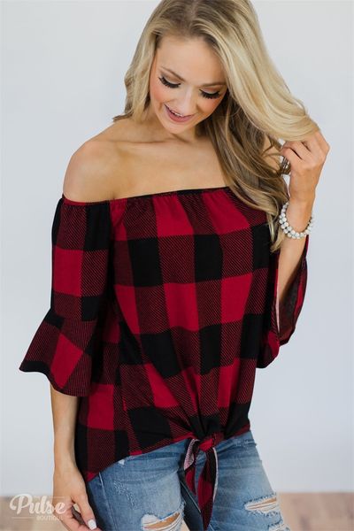 

2019 women off shoulder plaid t shirt blouse lattice sweatshirt pullover casual shirts loose t-shirt summer clothes 8332 s-xl 100pcs, White