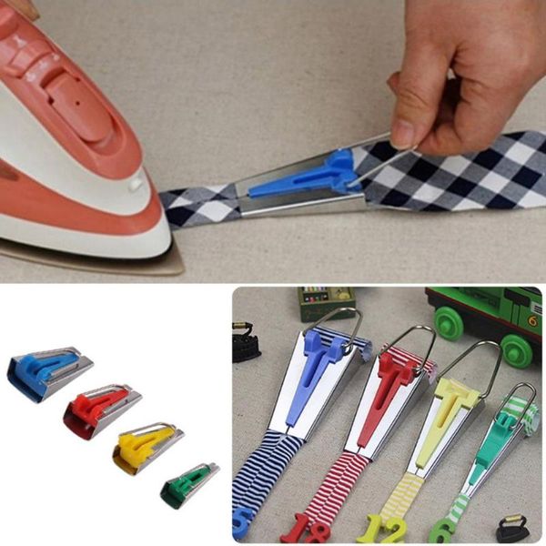 

1pcs practical 6/12/18/25mm diy patchwork tools edger splicing cloth fabric quilting sewing bias tape make binding tool, Black