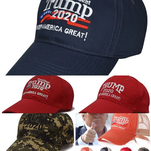 

denfu 4 styles donald hat baseball trump starflag camouflage cap keep adjustable great 2020 hat 3d embroidery letter america snapback dhl, Blue;gray