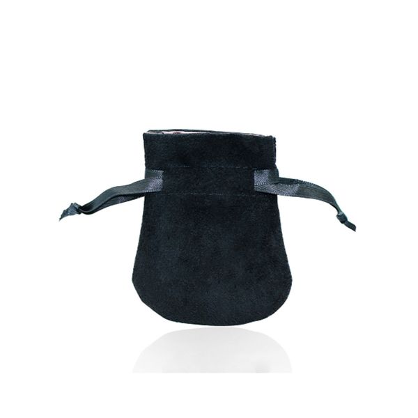 

new black velvet bag original charm women's ring glass bead jewelry fashion protection simple brand gift bag factory direct